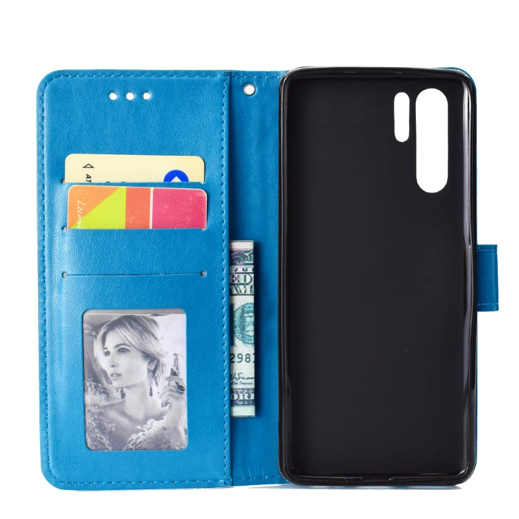For Huawei P30 Pro Totem Flower Embossed Horizontal Flip TPU + PU Leather Case with Holder & Card Slots & Wallet
