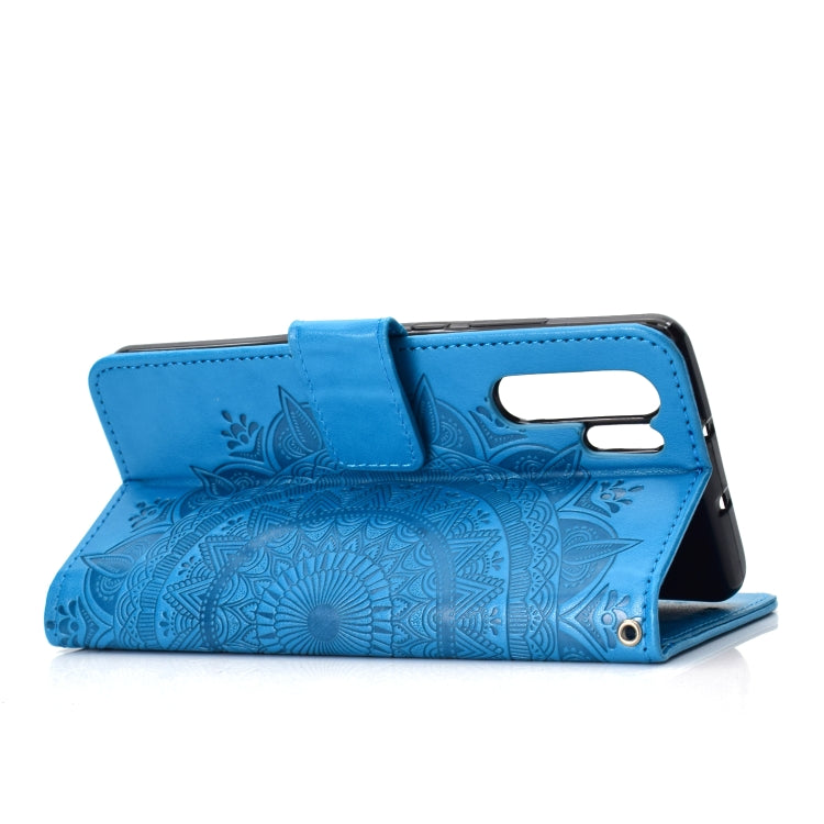 For Huawei P30 Pro Totem Flower Embossed Horizontal Flip TPU + PU Leather Case with Holder & Card Slots & Wallet