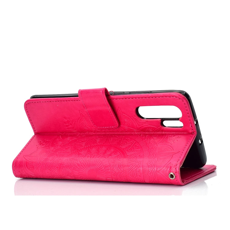 For Huawei P30 Pro Totem Flower Embossed Horizontal Flip TPU + PU Leather Case with Holder & Card Slots & Wallet