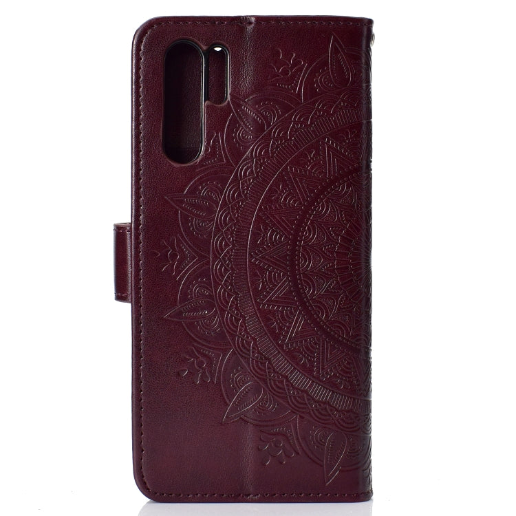 For Huawei P30 Pro Totem Flower Embossed Horizontal Flip TPU + PU Leather Case with Holder & Card Slots & Wallet