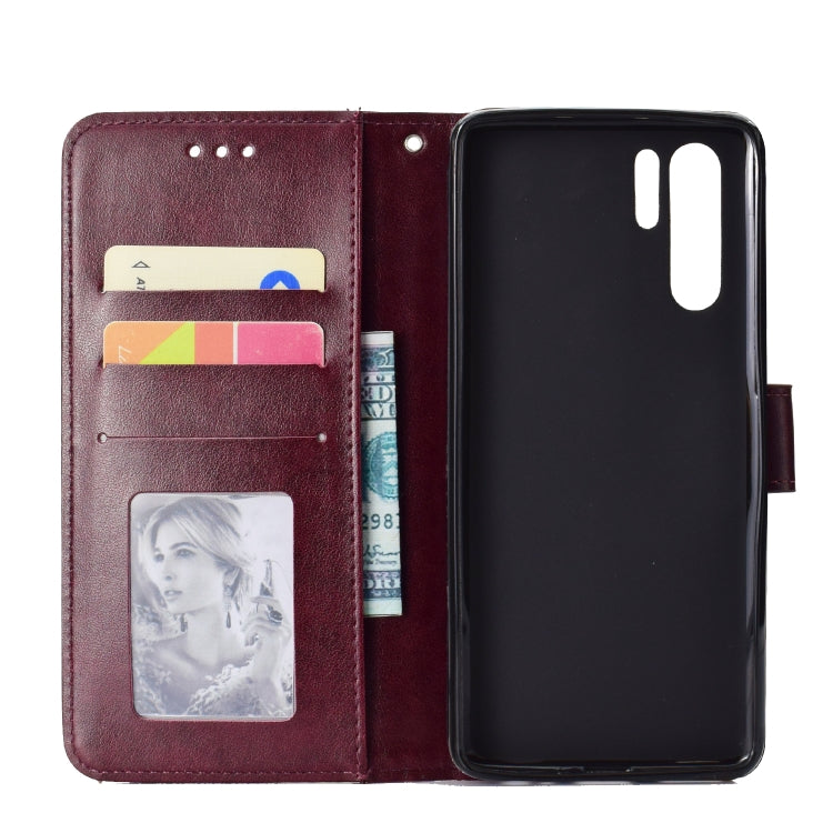 For Huawei P30 Pro Totem Flower Embossed Horizontal Flip TPU + PU Leather Case with Holder & Card Slots & Wallet
