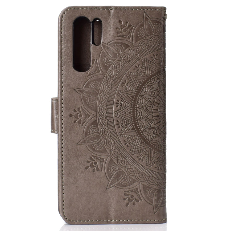 For Huawei P30 Pro Totem Flower Embossed Horizontal Flip TPU + PU Leather Case with Holder & Card Slots & Wallet