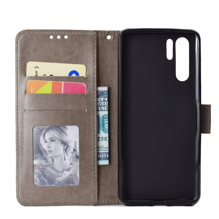 For Huawei P30 Pro Totem Flower Embossed Horizontal Flip TPU + PU Leather Case with Holder & Card Slots & Wallet