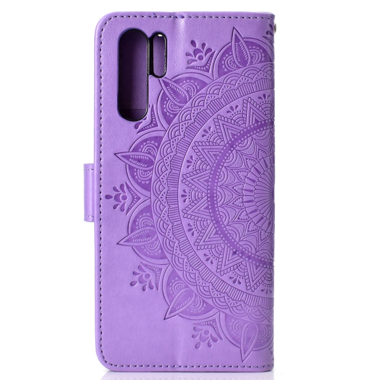 For Huawei P30 Pro Totem Flower Embossed Horizontal Flip TPU + PU Leather Case with Holder & Card Slots & Wallet