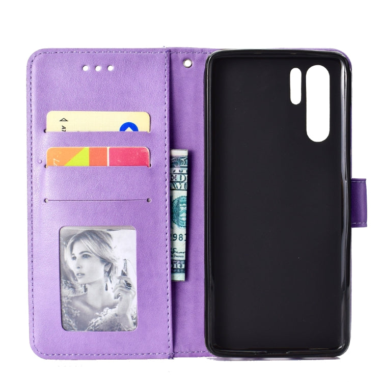 For Huawei P30 Pro Totem Flower Embossed Horizontal Flip TPU + PU Leather Case with Holder & Card Slots & Wallet
