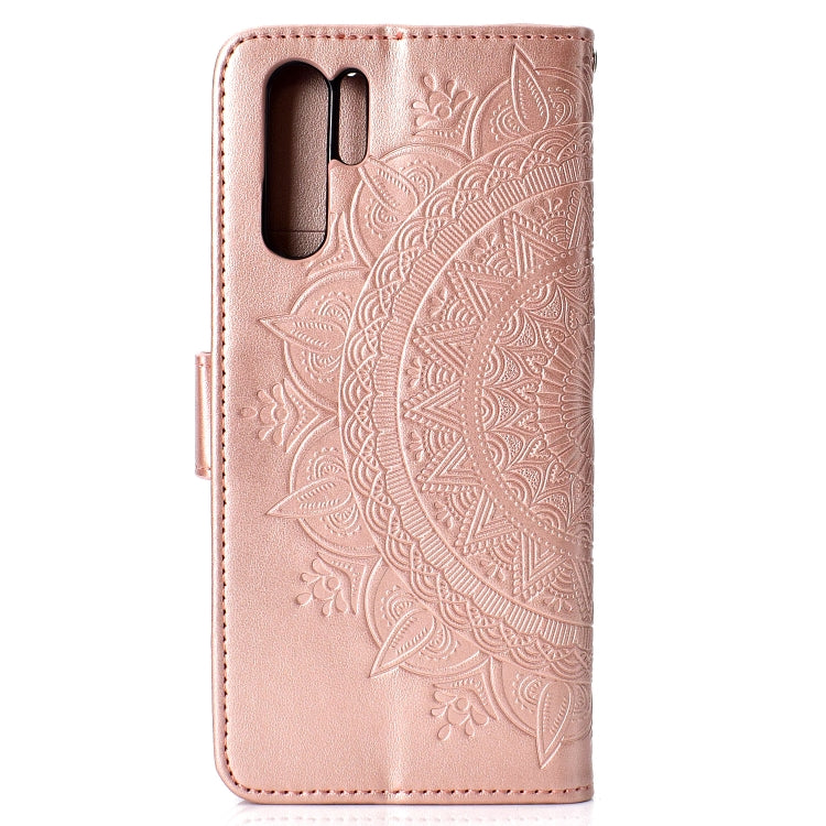 For Huawei P30 Pro Totem Flower Embossed Horizontal Flip TPU + PU Leather Case with Holder & Card Slots & Wallet
