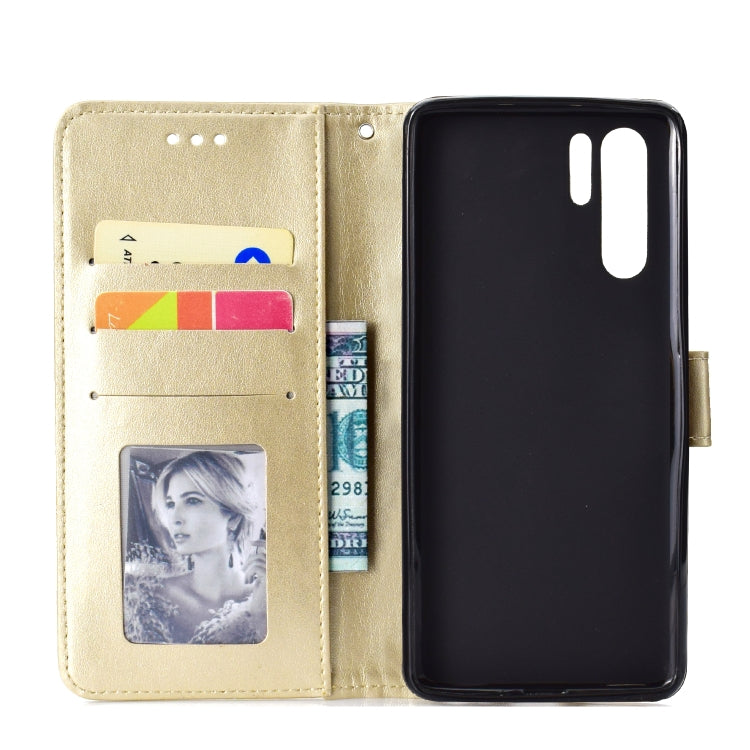 For Huawei P30 Pro Totem Flower Embossed Horizontal Flip TPU + PU Leather Case with Holder & Card Slots & Wallet