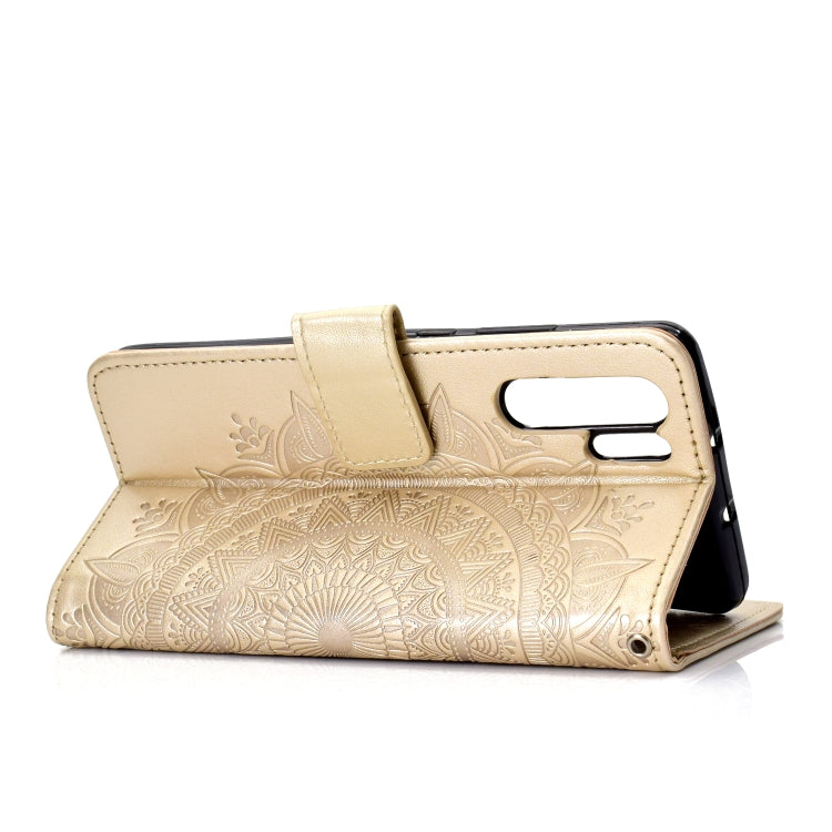 For Huawei P30 Pro Totem Flower Embossed Horizontal Flip TPU + PU Leather Case with Holder & Card Slots & Wallet