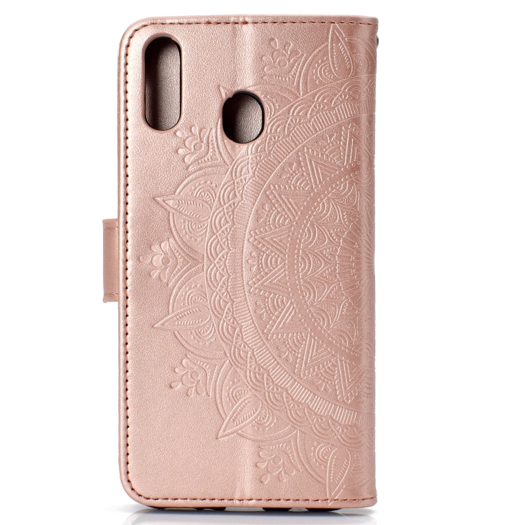 For Huawei P40 Lite E / Y7p Totem Flower Embossed Horizontal Flip TPU + PU Leather Case with Holder & Card Slots & Wallet