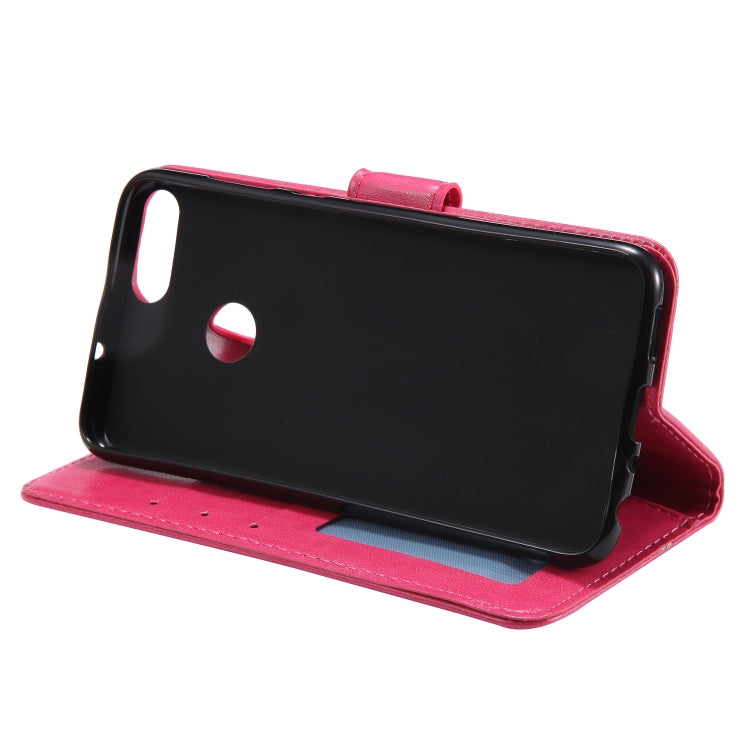 For Huawei P smart Totem Flower Embossed Horizontal Flip TPU + PU Leather Case with Holder & Card Slots & Wallet