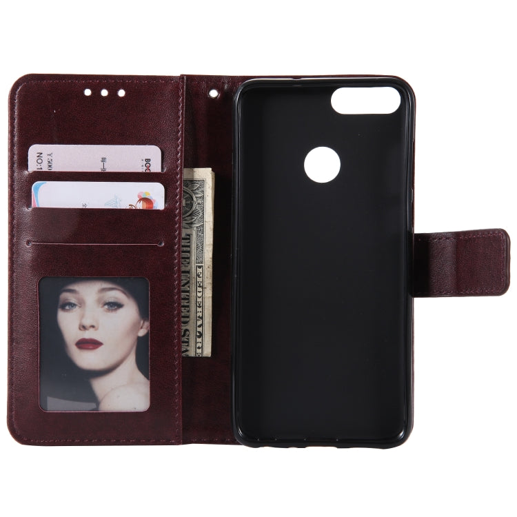 For Huawei P smart Totem Flower Embossed Horizontal Flip TPU + PU Leather Case with Holder & Card Slots & Wallet