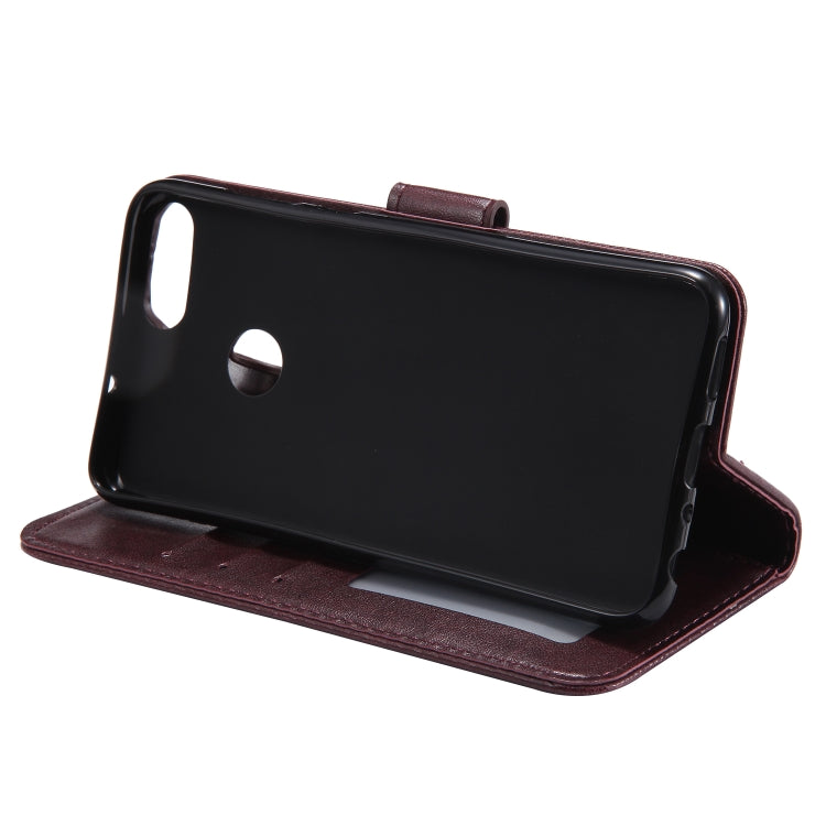 For Huawei P smart Totem Flower Embossed Horizontal Flip TPU + PU Leather Case with Holder & Card Slots & Wallet