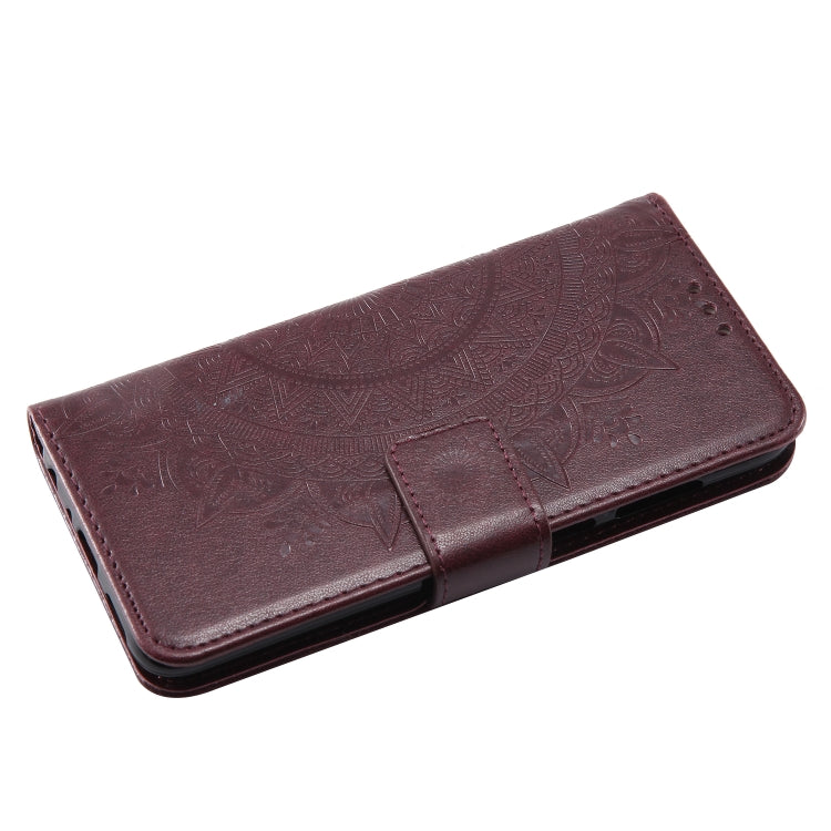 For Huawei P smart Totem Flower Embossed Horizontal Flip TPU + PU Leather Case with Holder & Card Slots & Wallet