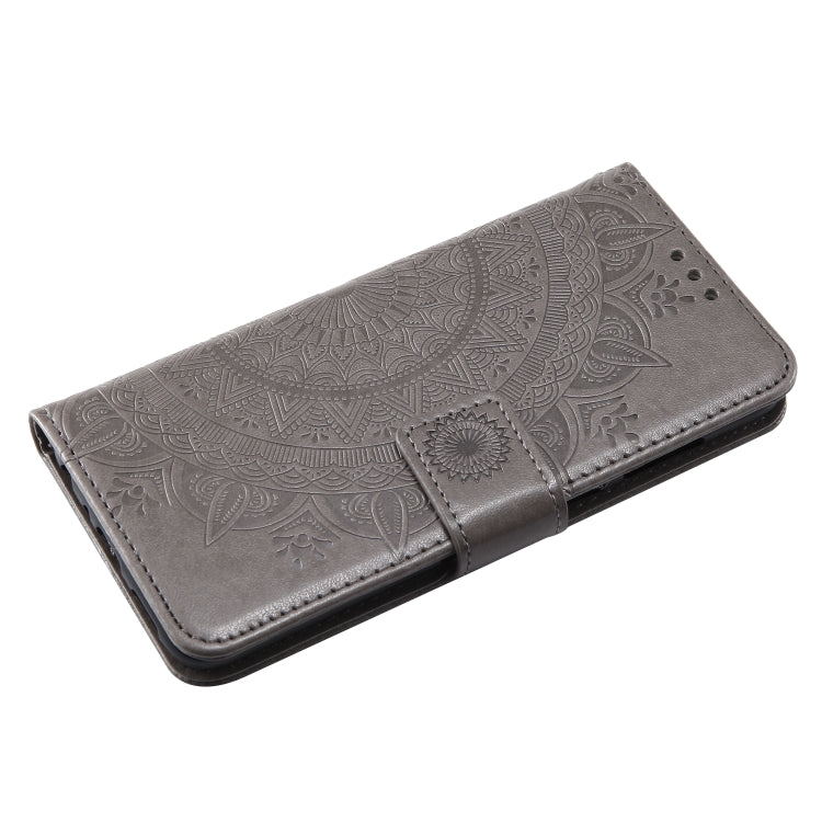 For Huawei P smart Totem Flower Embossed Horizontal Flip TPU + PU Leather Case with Holder & Card Slots & Wallet