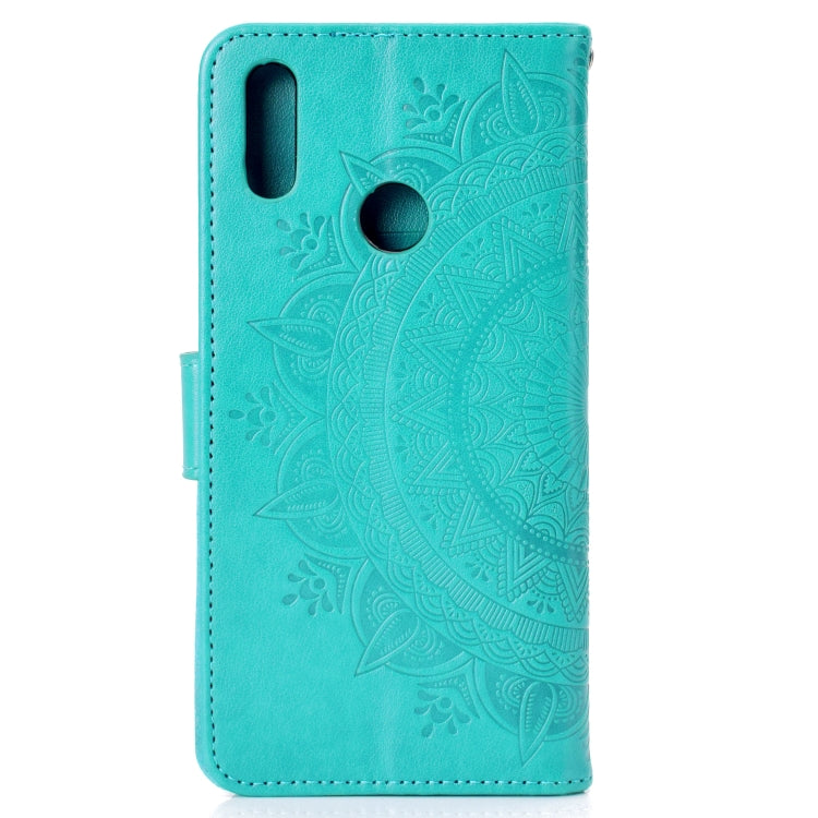 For Huawei Y7 (2019) Totem Flower Embossed Horizontal Flip TPU + PU Leather Case with Holder & Card Slots & Wallet