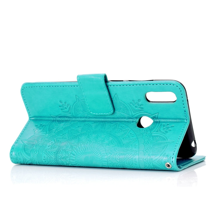 For Huawei Y7 (2019) Totem Flower Embossed Horizontal Flip TPU + PU Leather Case with Holder & Card Slots & Wallet