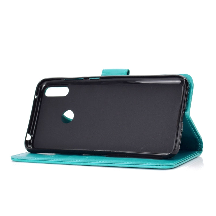 For Huawei Y7 (2019) Totem Flower Embossed Horizontal Flip TPU + PU Leather Case with Holder & Card Slots & Wallet