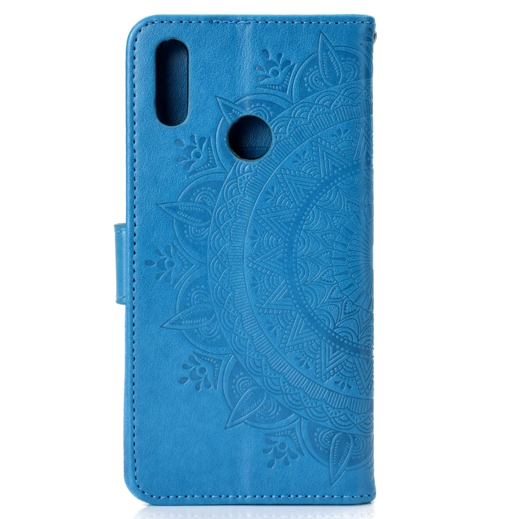 For Huawei Y7 (2019) Totem Flower Embossed Horizontal Flip TPU + PU Leather Case with Holder & Card Slots & Wallet