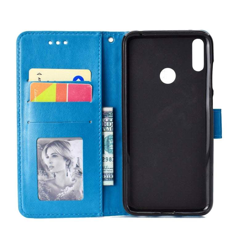 For Huawei Y7 (2019) Totem Flower Embossed Horizontal Flip TPU + PU Leather Case with Holder & Card Slots & Wallet