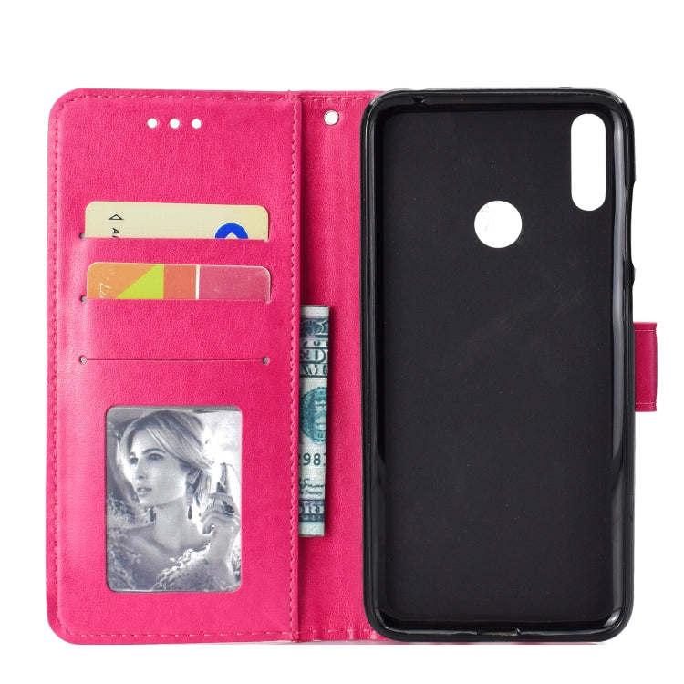 For Huawei Y7 (2019) Totem Flower Embossed Horizontal Flip TPU + PU Leather Case with Holder & Card Slots & Wallet