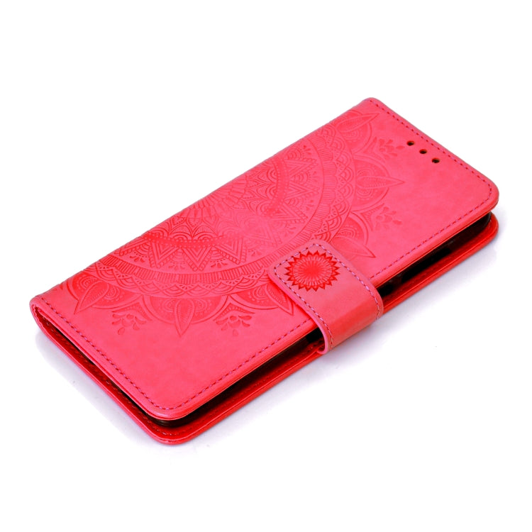 For Huawei Y7 (2019) Totem Flower Embossed Horizontal Flip TPU + PU Leather Case with Holder & Card Slots & Wallet
