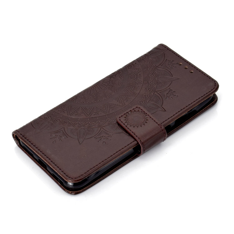 For Huawei Y7 (2019) Totem Flower Embossed Horizontal Flip TPU + PU Leather Case with Holder & Card Slots & Wallet