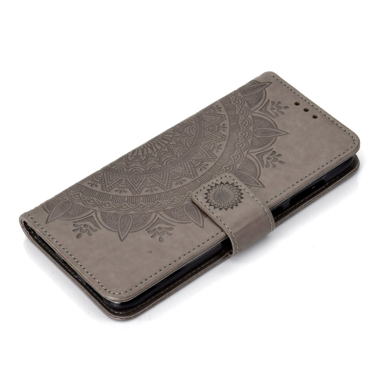 For Huawei Y7 (2019) Totem Flower Embossed Horizontal Flip TPU + PU Leather Case with Holder & Card Slots & Wallet
