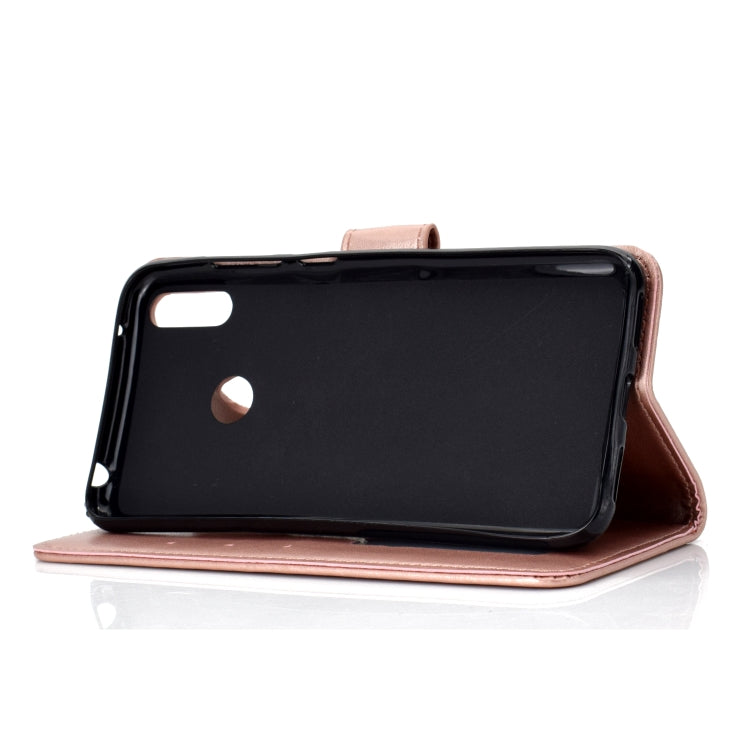 For Huawei Y7 (2019) Totem Flower Embossed Horizontal Flip TPU + PU Leather Case with Holder & Card Slots & Wallet