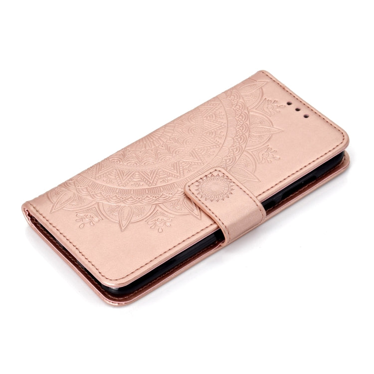 For Huawei Y7 (2019) Totem Flower Embossed Horizontal Flip TPU + PU Leather Case with Holder & Card Slots & Wallet