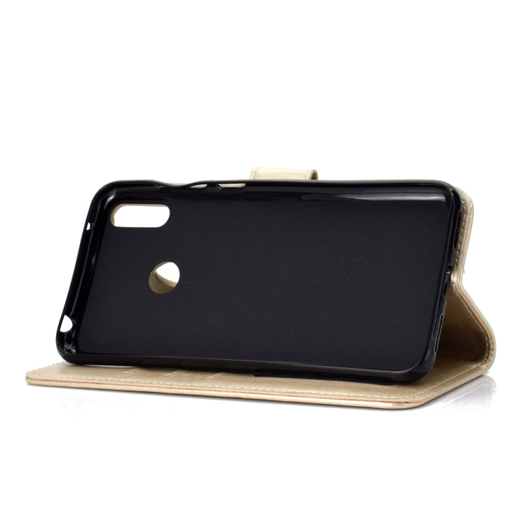 For Huawei Y7 (2019) Totem Flower Embossed Horizontal Flip TPU + PU Leather Case with Holder & Card Slots & Wallet