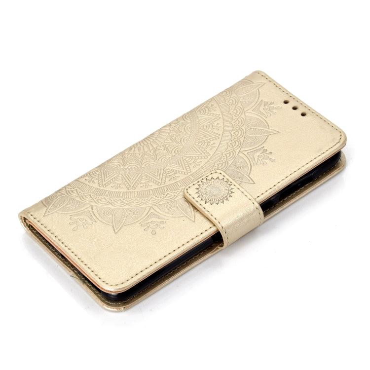 For Huawei Y7 (2019) Totem Flower Embossed Horizontal Flip TPU + PU Leather Case with Holder & Card Slots & Wallet