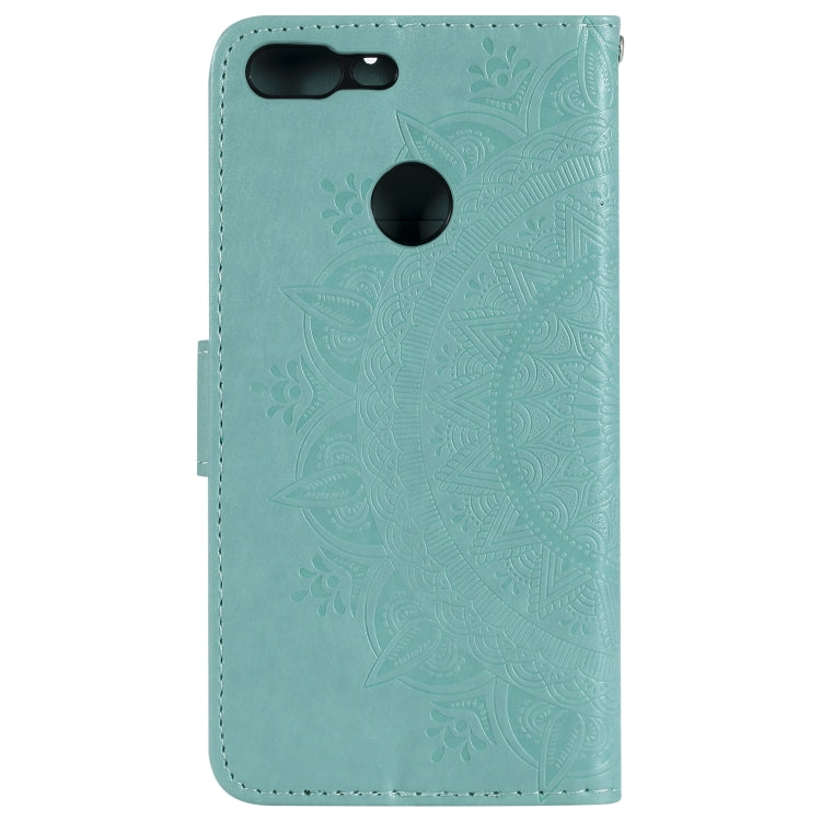 For Huawei Honor 9 Lite Totem Flower Embossed Horizontal Flip TPU + PU Leather Case with Holder & Card Slots & Wallet