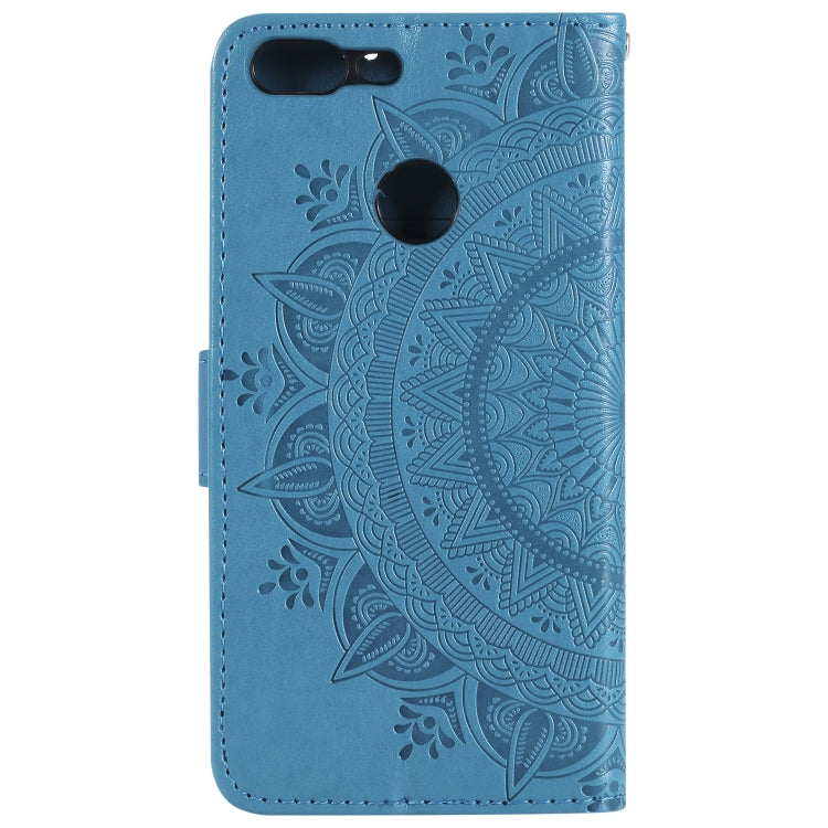 For Huawei Honor 9 Lite Totem Flower Embossed Horizontal Flip TPU + PU Leather Case with Holder & Card Slots & Wallet