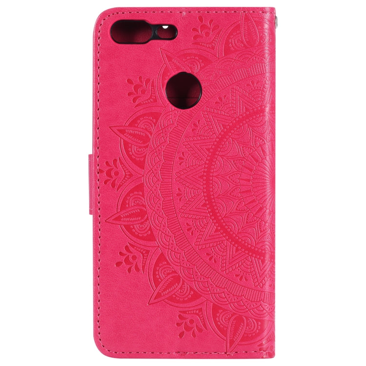 For Huawei Honor 9 Lite Totem Flower Embossed Horizontal Flip TPU + PU Leather Case with Holder & Card Slots & Wallet