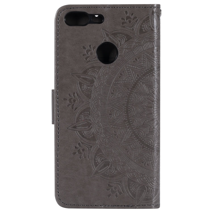 For Huawei Honor 9 Lite Totem Flower Embossed Horizontal Flip TPU + PU Leather Case with Holder & Card Slots & Wallet
