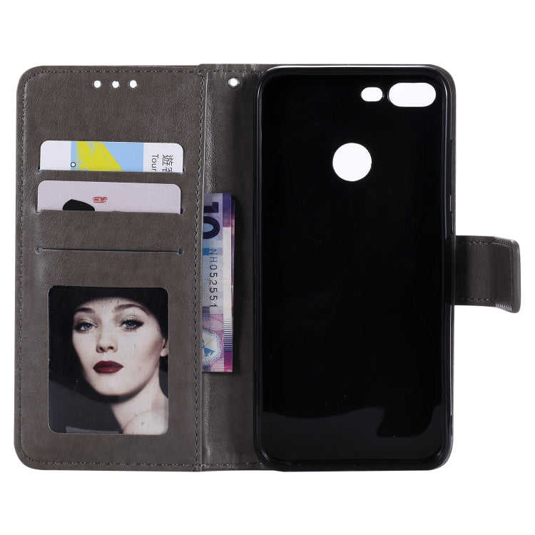 For Huawei Honor 9 Lite Totem Flower Embossed Horizontal Flip TPU + PU Leather Case with Holder & Card Slots & Wallet
