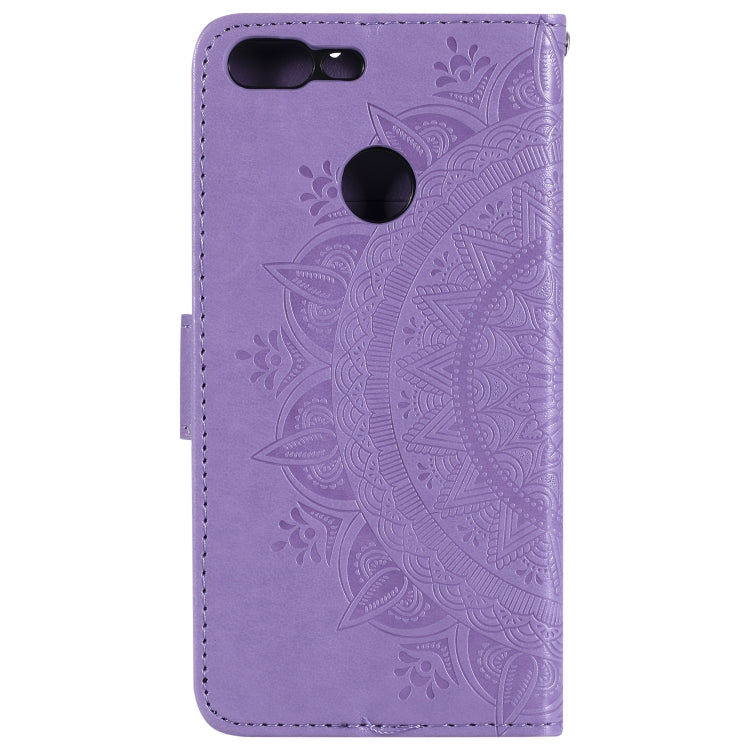 For Huawei Honor 9 Lite Totem Flower Embossed Horizontal Flip TPU + PU Leather Case with Holder & Card Slots & Wallet