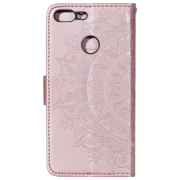 For Huawei Honor 9 Lite Totem Flower Embossed Horizontal Flip TPU + PU Leather Case with Holder & Card Slots & Wallet