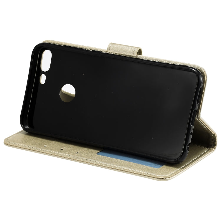 For Huawei Honor 9 Lite Totem Flower Embossed Horizontal Flip TPU + PU Leather Case with Holder & Card Slots & Wallet
