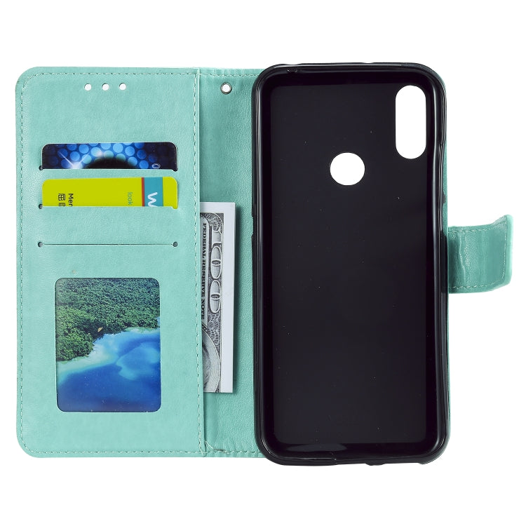 For Huawei Honor 20 Lite Totem Flower Embossed Horizontal Flip TPU + PU Leather Case with Holder & Card Slots & Wallet