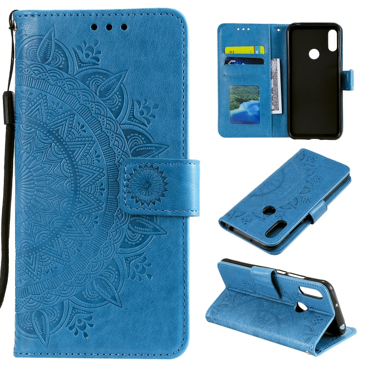 For Huawei Honor 20 Lite Totem Flower Embossed Horizontal Flip TPU + PU Leather Case with Holder & Card Slots & Wallet