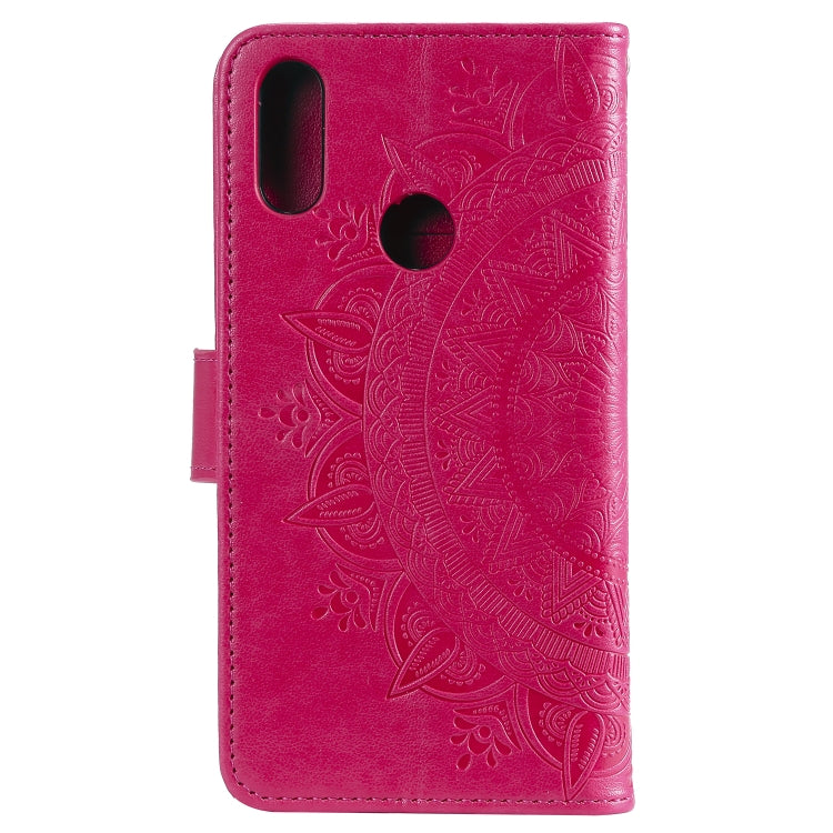 For Huawei Honor 20 Lite Totem Flower Embossed Horizontal Flip TPU + PU Leather Case with Holder & Card Slots & Wallet