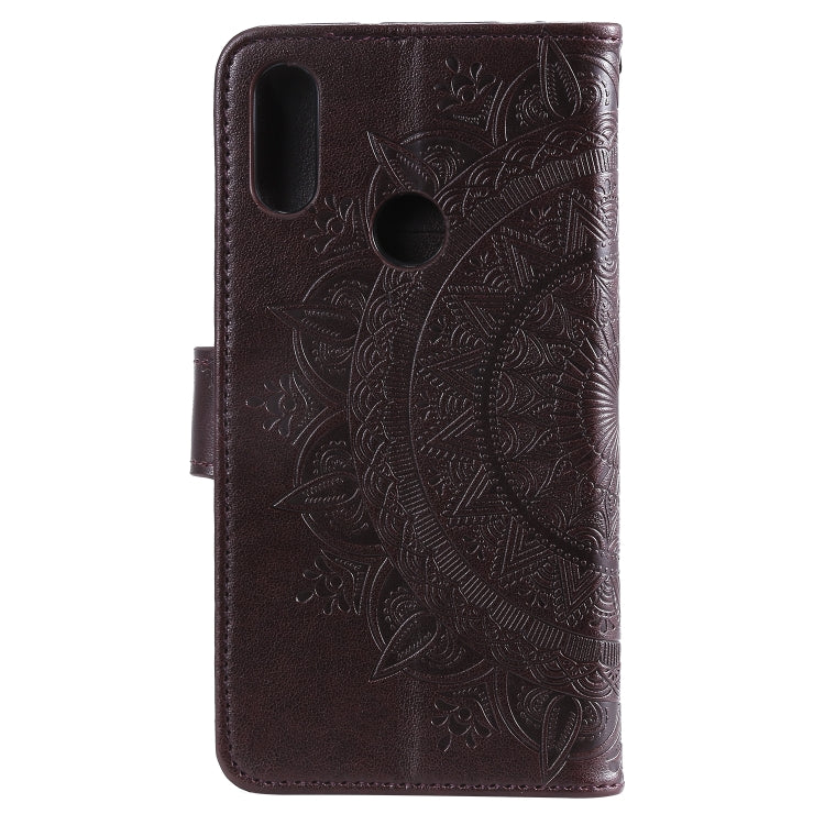 For Huawei Honor 20 Lite Totem Flower Embossed Horizontal Flip TPU + PU Leather Case with Holder & Card Slots & Wallet