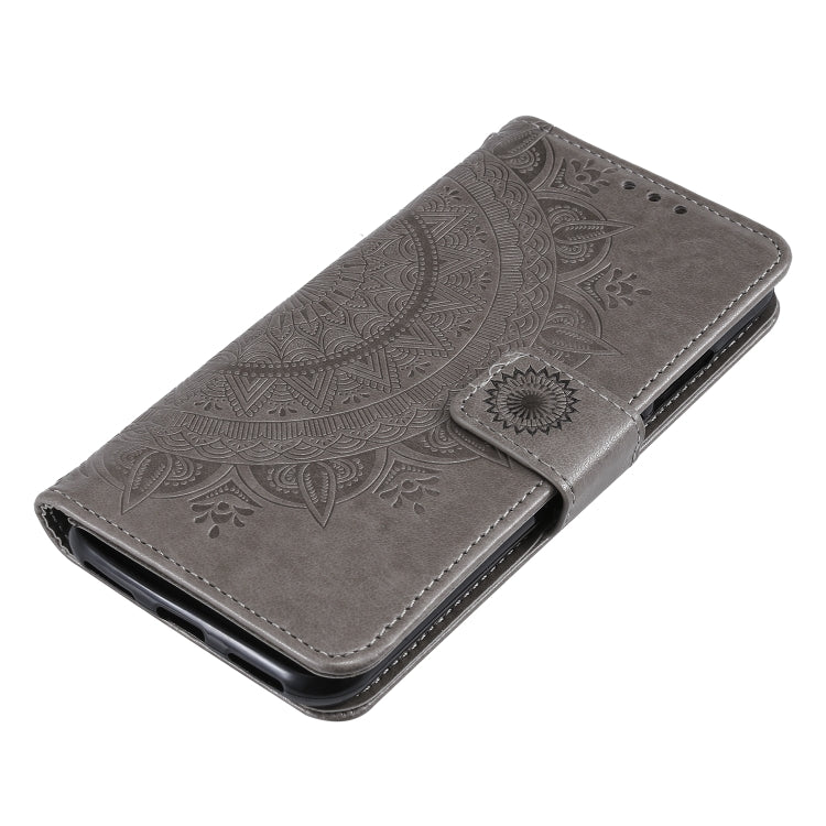 For Huawei Honor 20 Lite Totem Flower Embossed Horizontal Flip TPU + PU Leather Case with Holder & Card Slots & Wallet