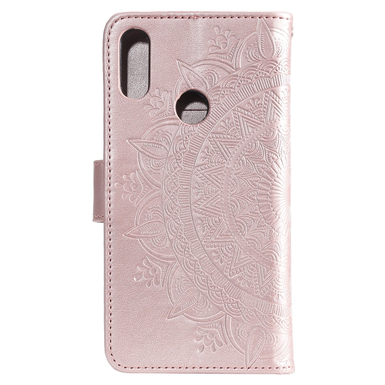 For Huawei Honor 20 Lite Totem Flower Embossed Horizontal Flip TPU + PU Leather Case with Holder & Card Slots & Wallet