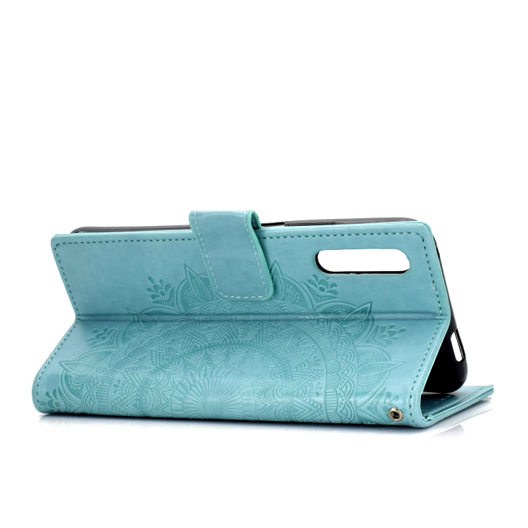 For Huawei Honor 9X Totem Flower Embossed Horizontal Flip TPU + PU Leather Case with Holder & Card Slots & Wallet