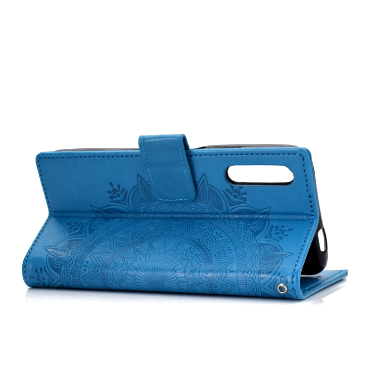 For Huawei Honor 9X Totem Flower Embossed Horizontal Flip TPU + PU Leather Case with Holder & Card Slots & Wallet