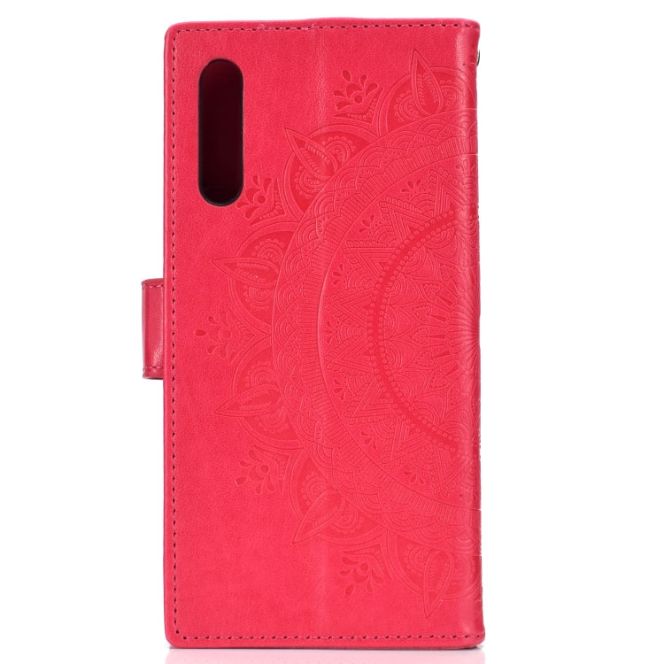 For Huawei Honor 9X Totem Flower Embossed Horizontal Flip TPU + PU Leather Case with Holder & Card Slots & Wallet