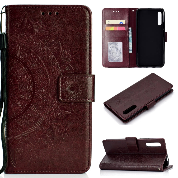For Huawei Honor 9X Totem Flower Embossed Horizontal Flip TPU + PU Leather Case with Holder & Card Slots & Wallet