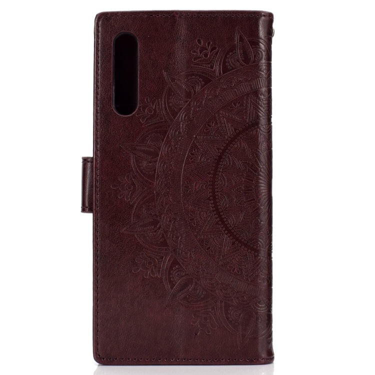 For Huawei Honor 9X Totem Flower Embossed Horizontal Flip TPU + PU Leather Case with Holder & Card Slots & Wallet